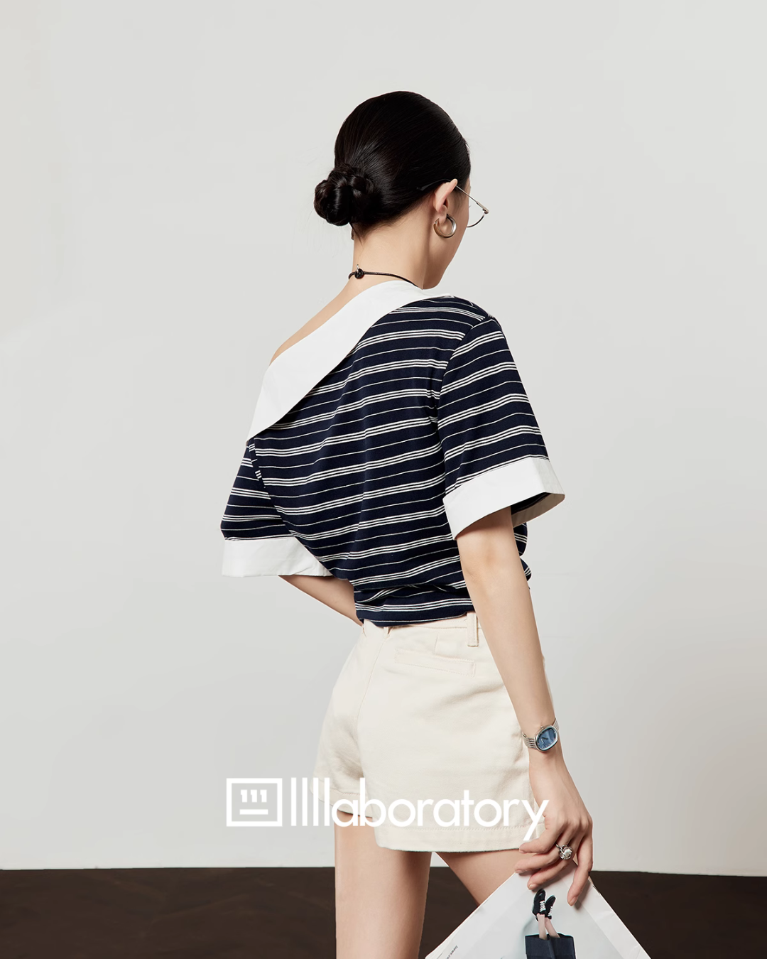One Shoulder Border Top LLA0444