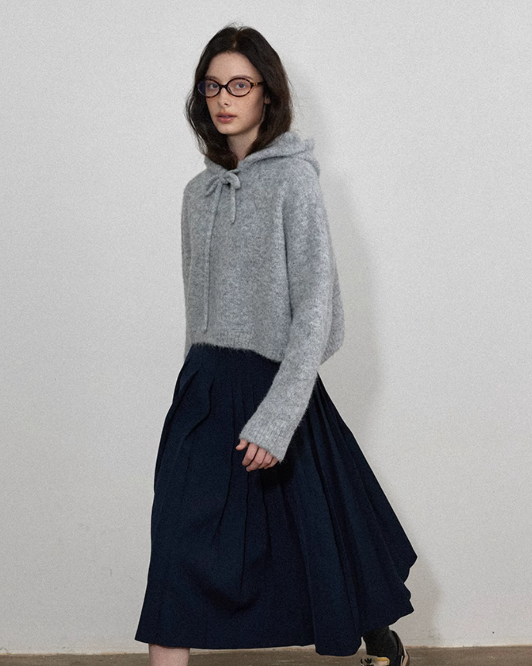 High Waisted Pleated Skirt LFC0002