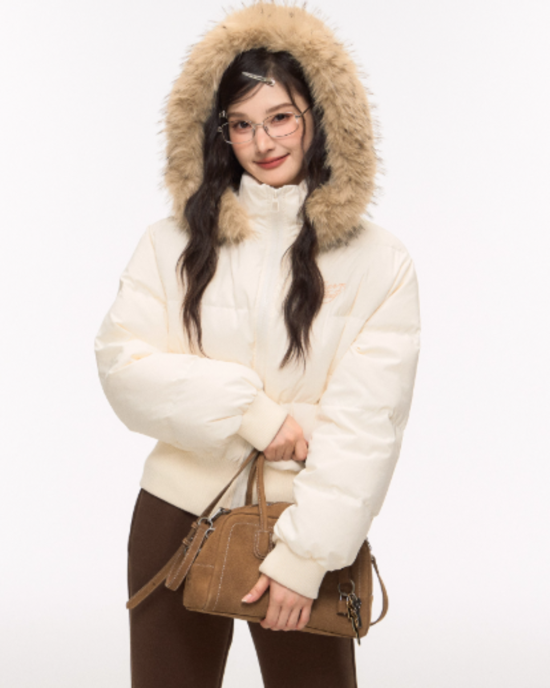 Fur Down Jacket/Flare Pants ELS0010 – AuroraBoutique