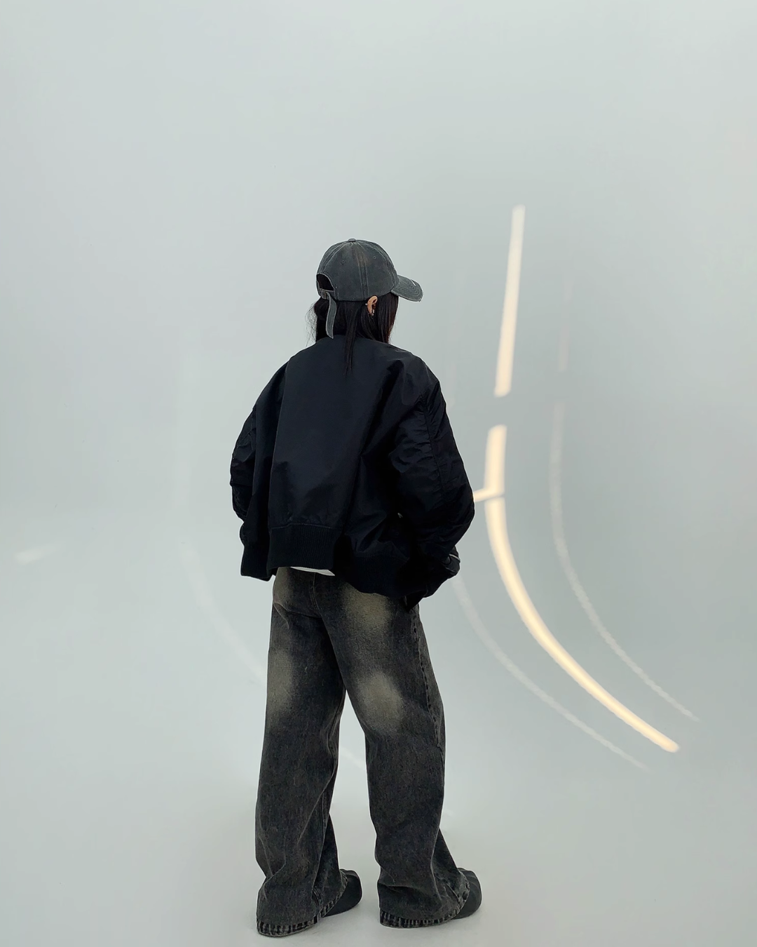 Zip Side Line MA-1 Blouson YLS0823