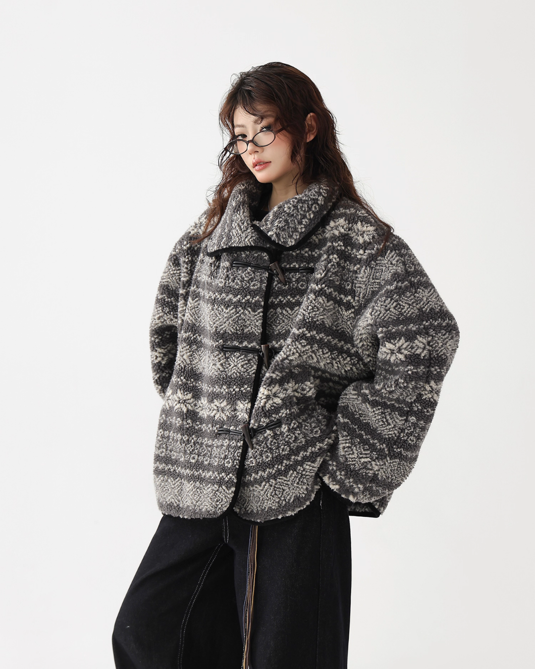 Nordic Pattern Fleece Jacket ACS0338