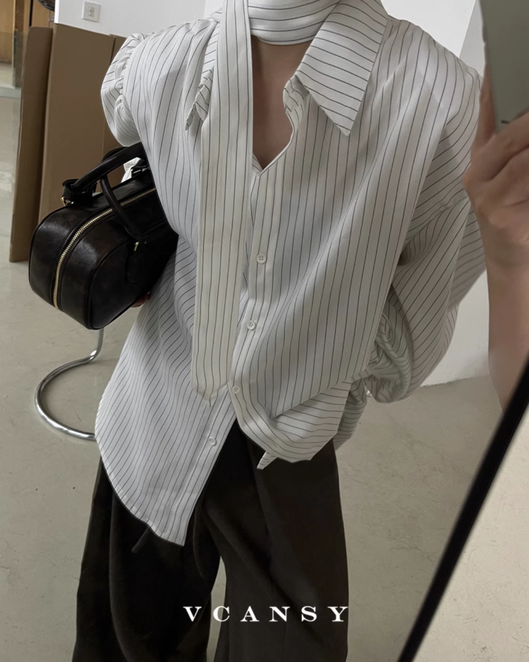 Striped Long Sleeve Shirt VCY0064