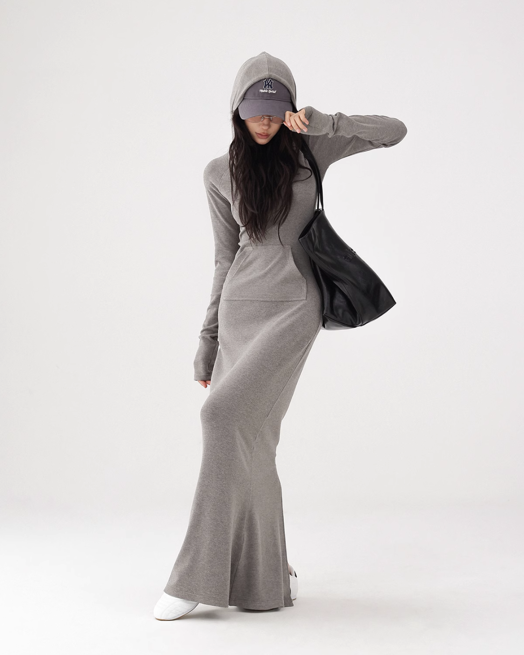 Hood Maxi Length Dress ACS0223