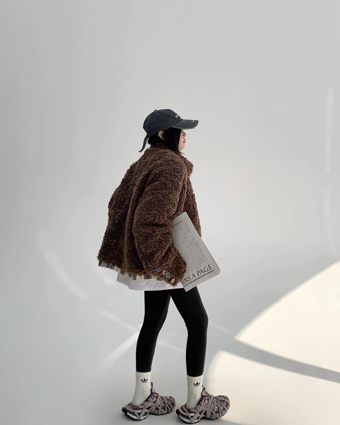 Curl Fur Button Coat YLS0668