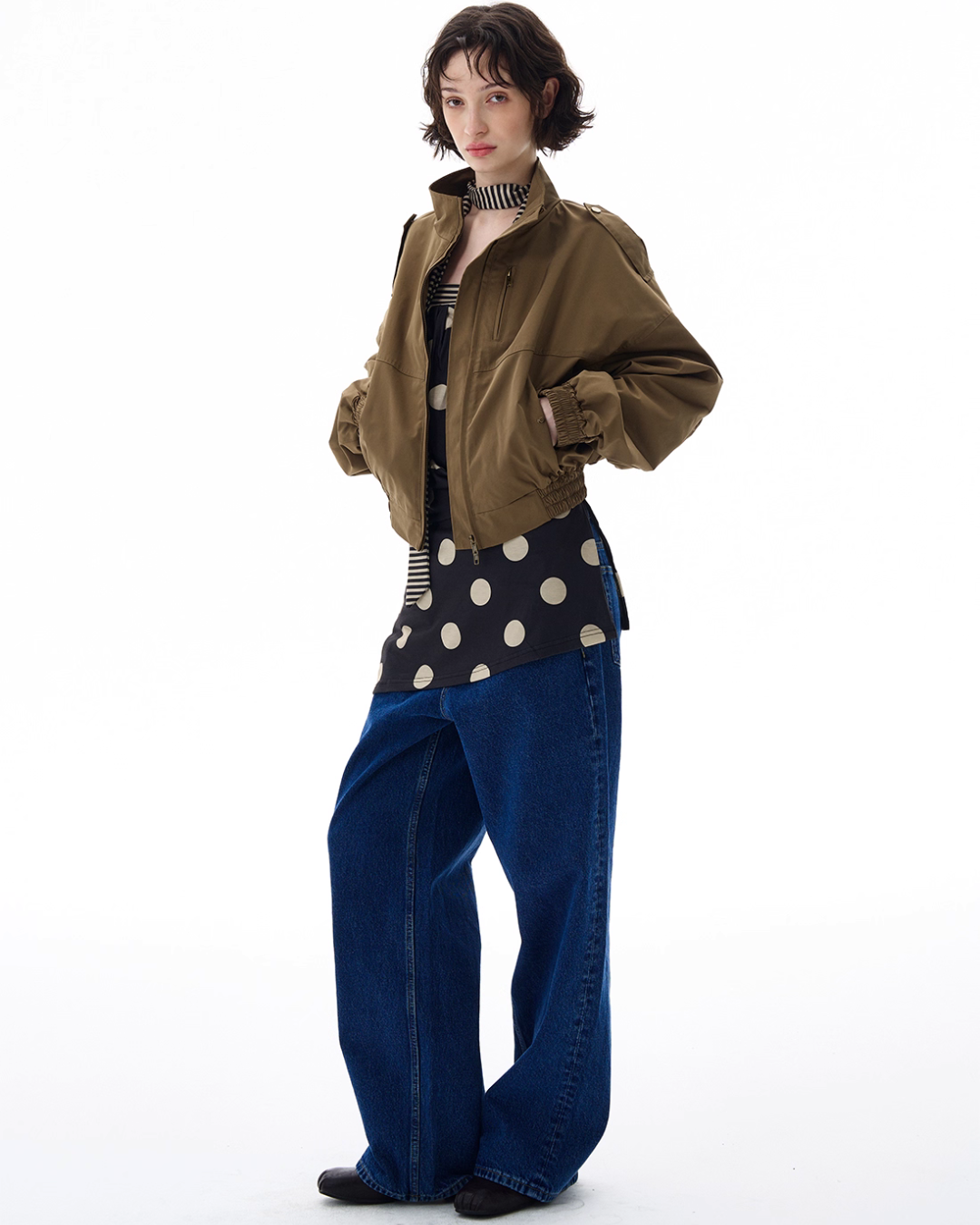 Stand Collar Short Jacket WLS0004