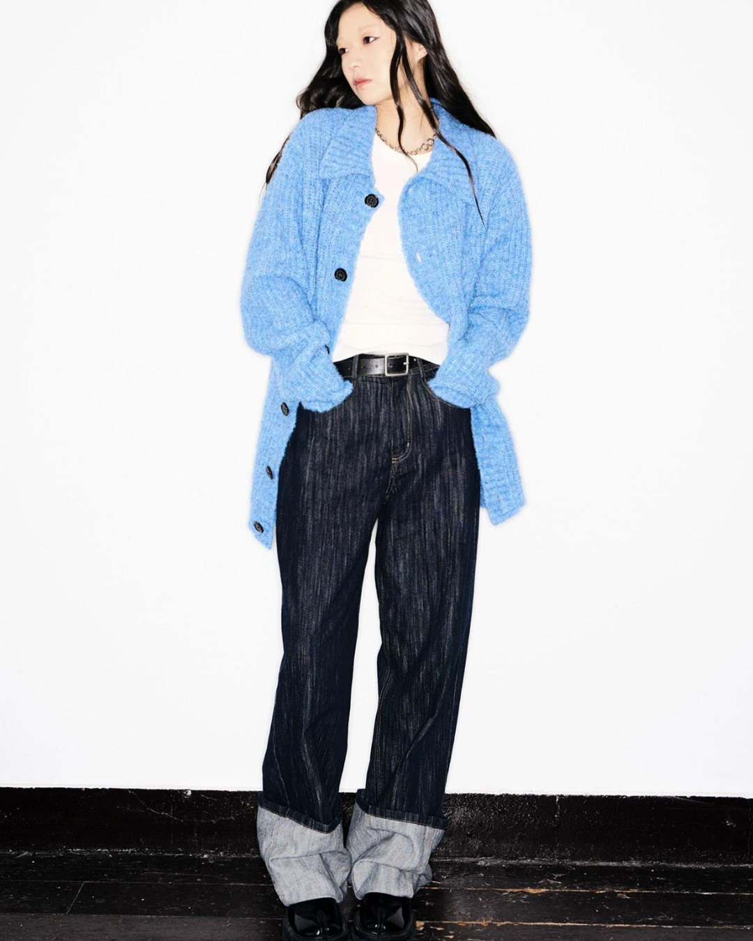 Wash Wide Denim Pants TKC0016
