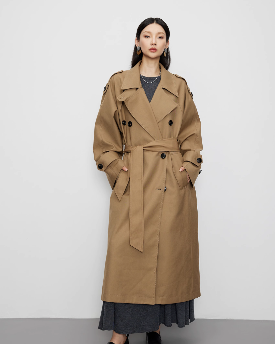 Sheep Wool Knit / Pleated Skirt JLC0012