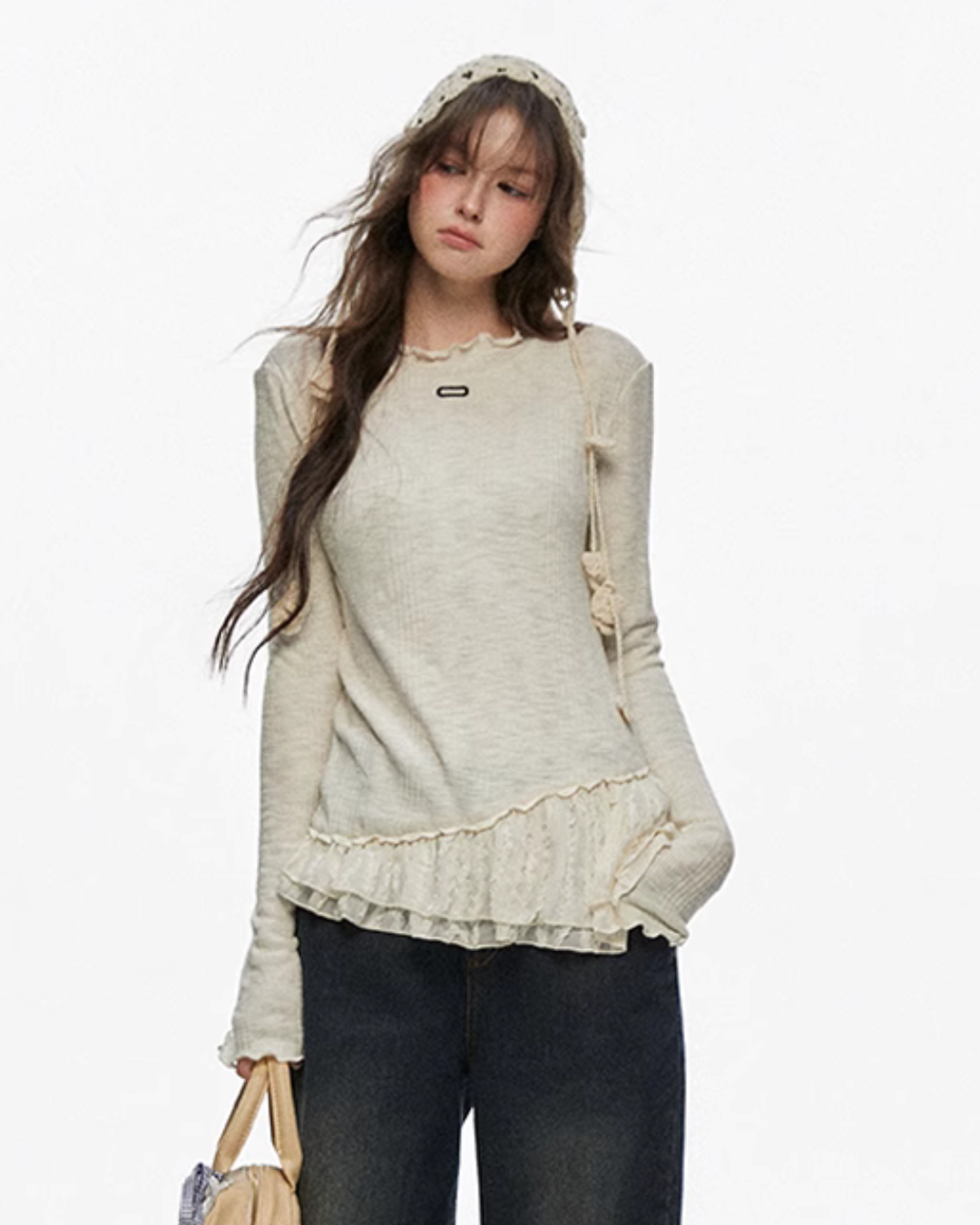 French Slim Fit Lace Knit CYN0129