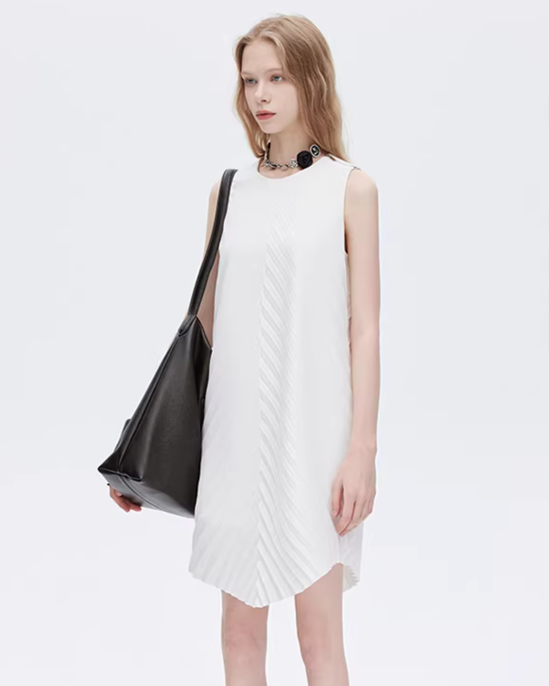 Bias Stitch Sleeveless Dress SHN0047