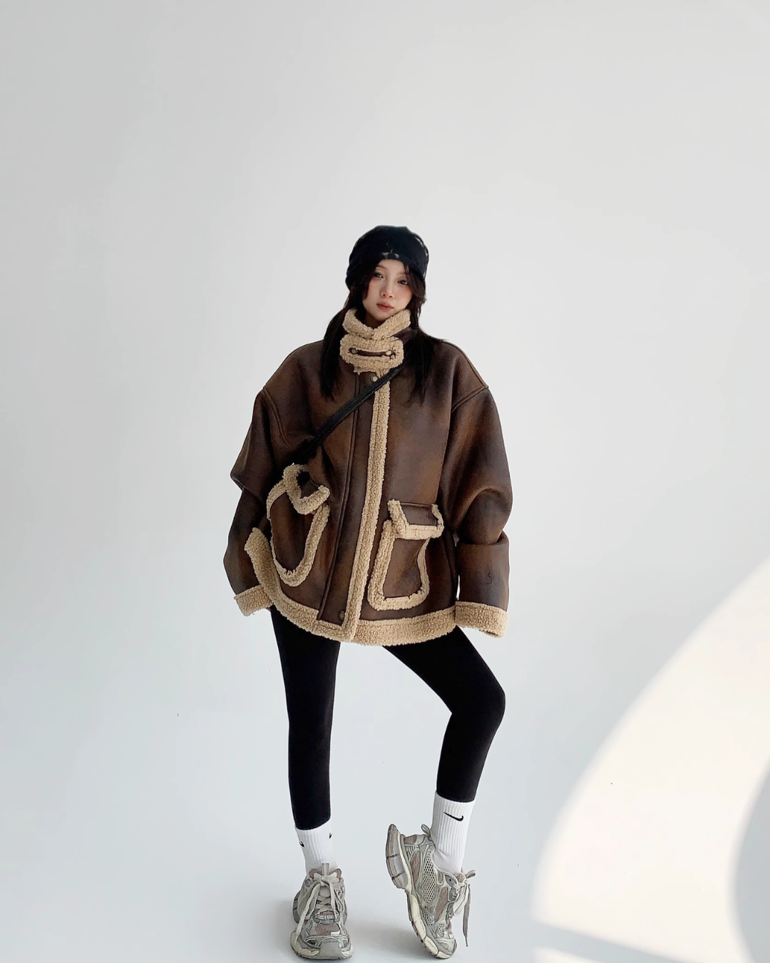 Oversized Mouton Jacket YLS0472