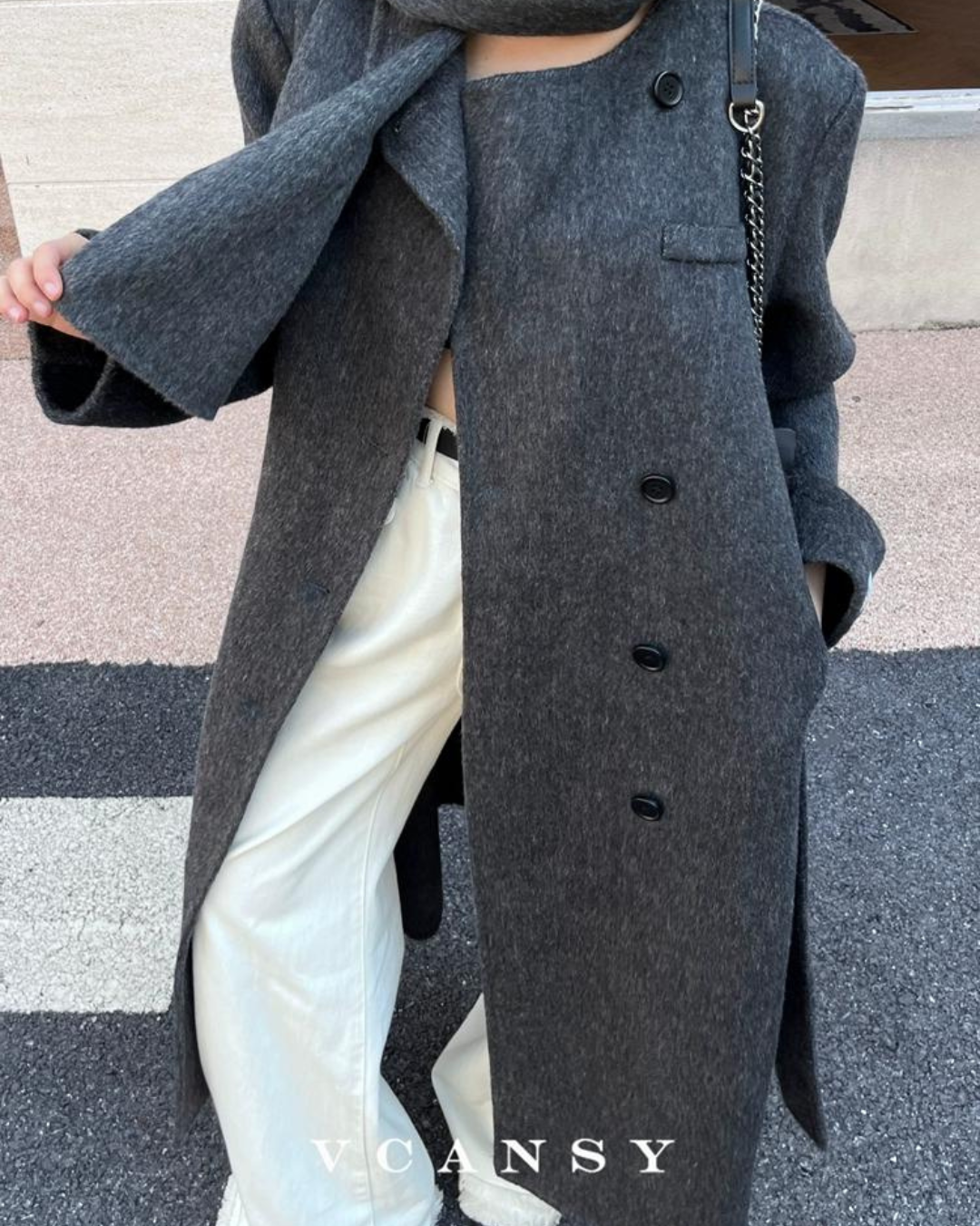 Faux Two-Piece Luxury Coat VCY0033