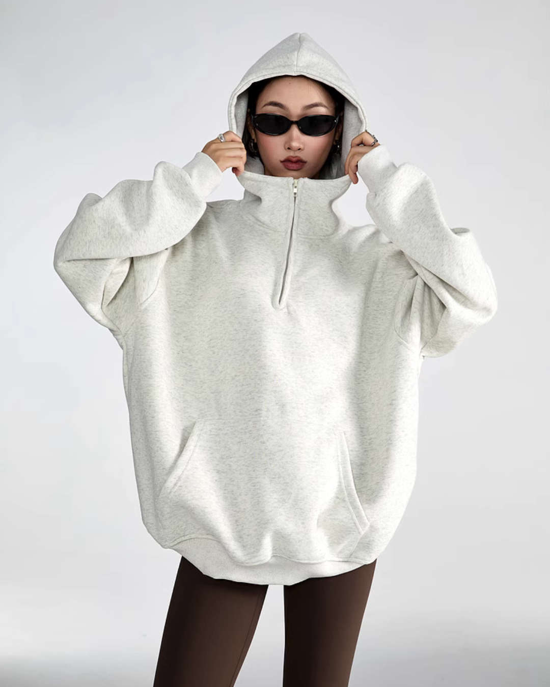 Half Zip Sweat Tops ICM0059