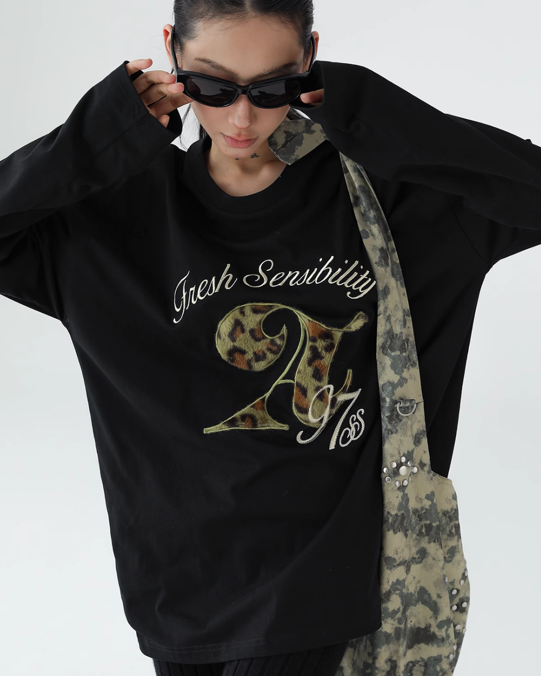 Vintage Leopard Long Sleeve T-Shirt ACS0154