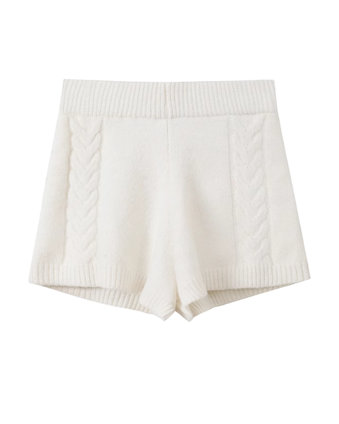 Cable Knit Hooded Sweater / Knit Pants WEO0021