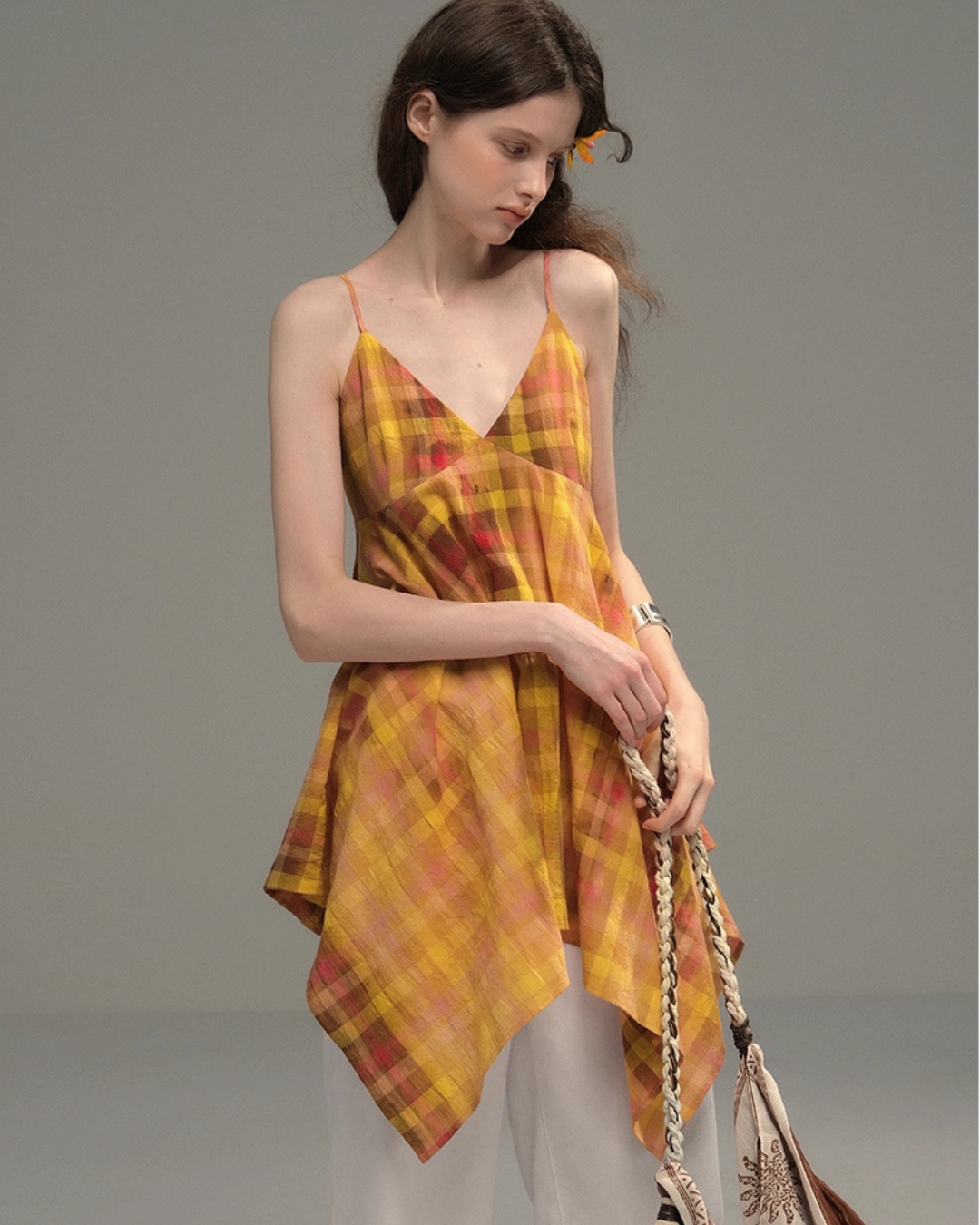 Paid Asymmetrical Cami Dress USY0006