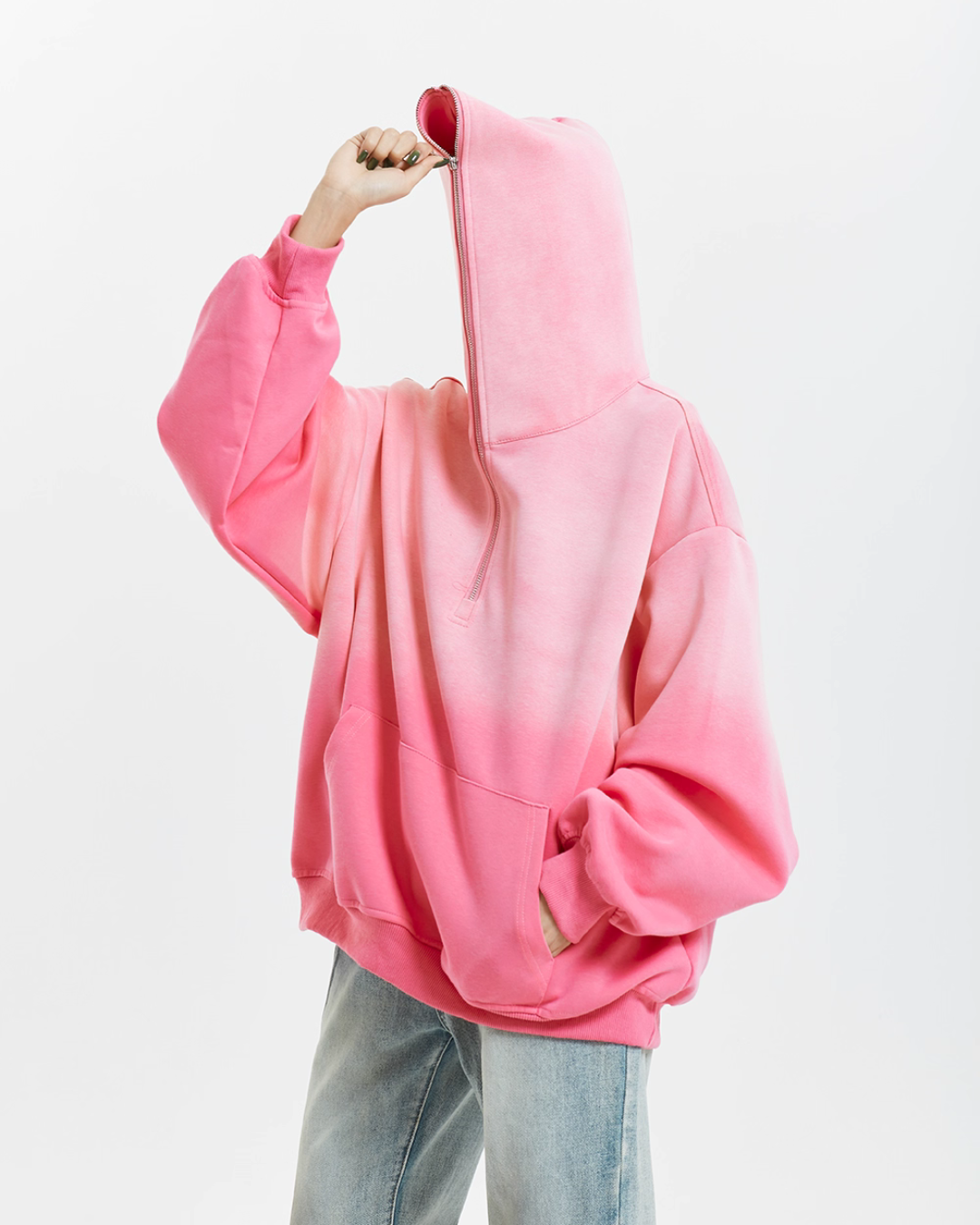 Half Zip Gradient Knit Top MCY0002