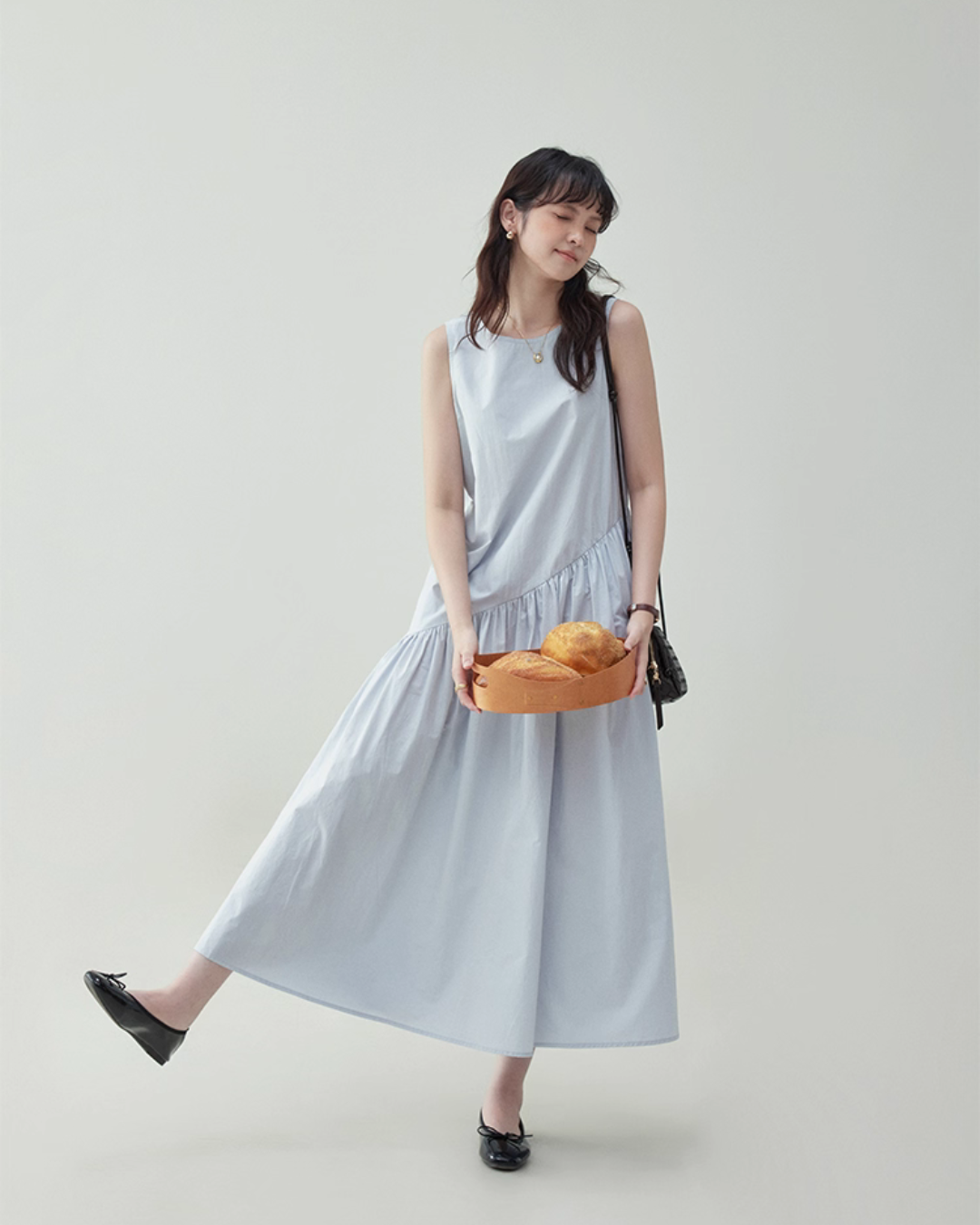 Asymmetrical Sleeveless Dress AMU0024
