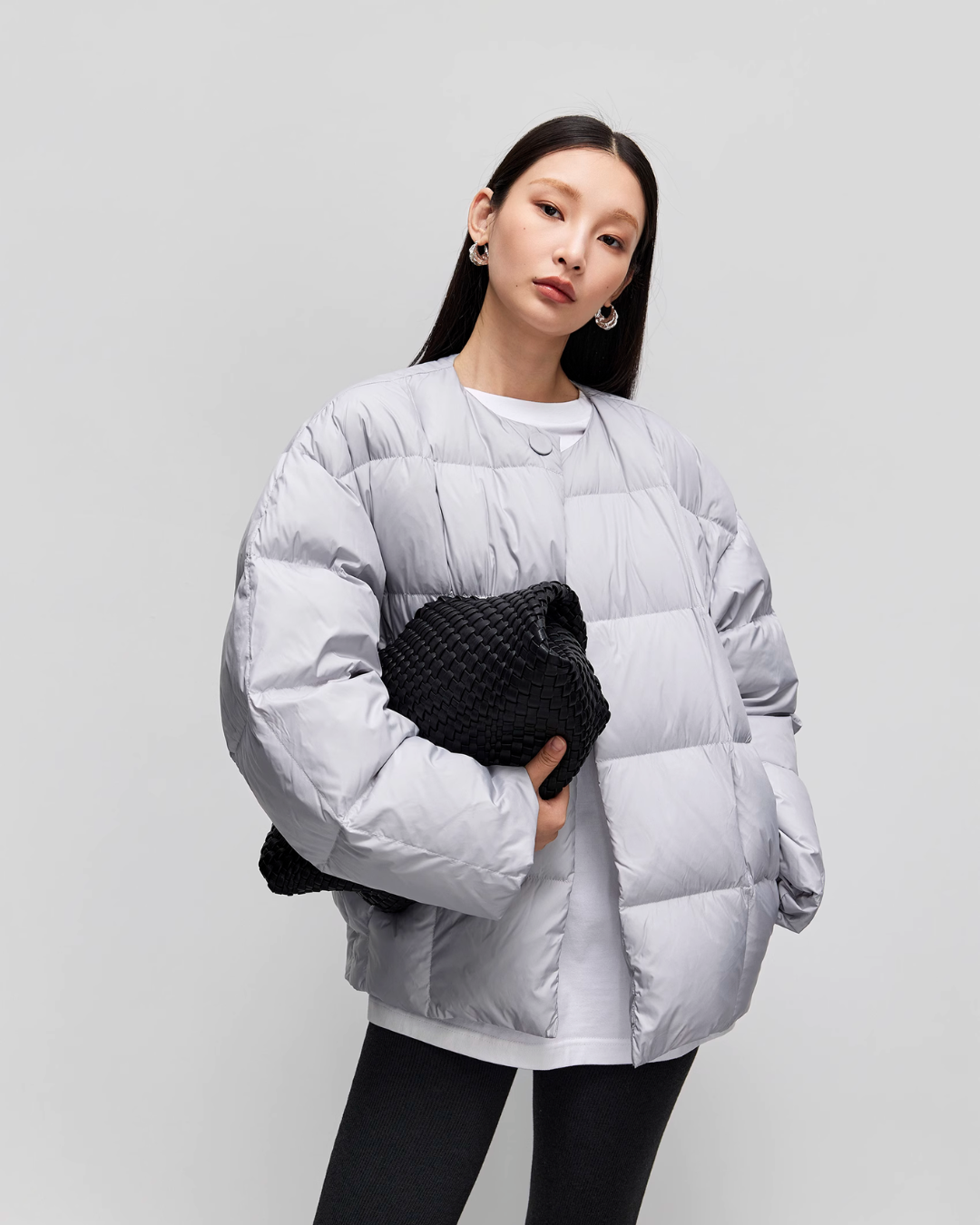 No Collar Down With Muffler Jacket JLC0007