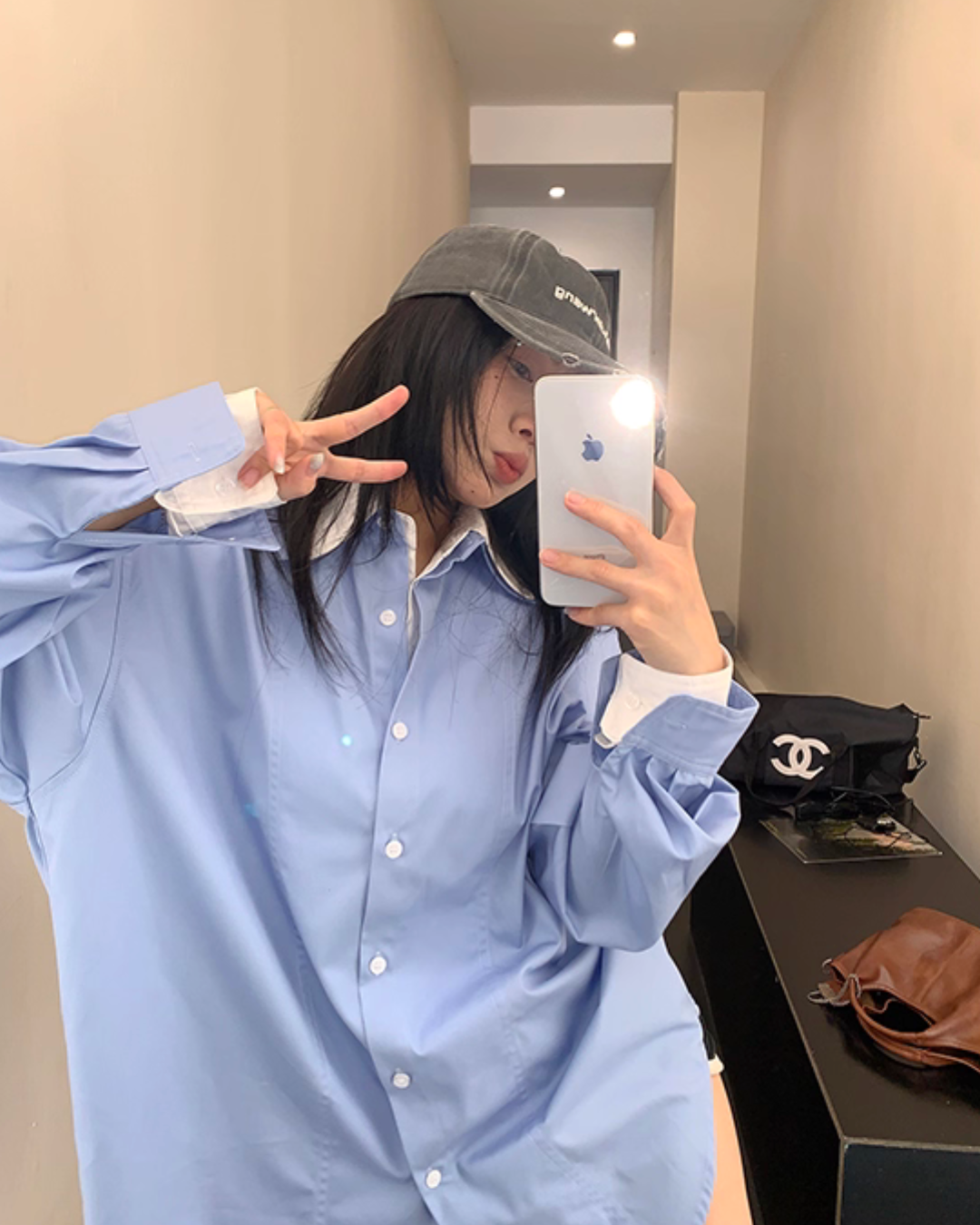 Layered Style Long Sleeve Shirt YLS0902