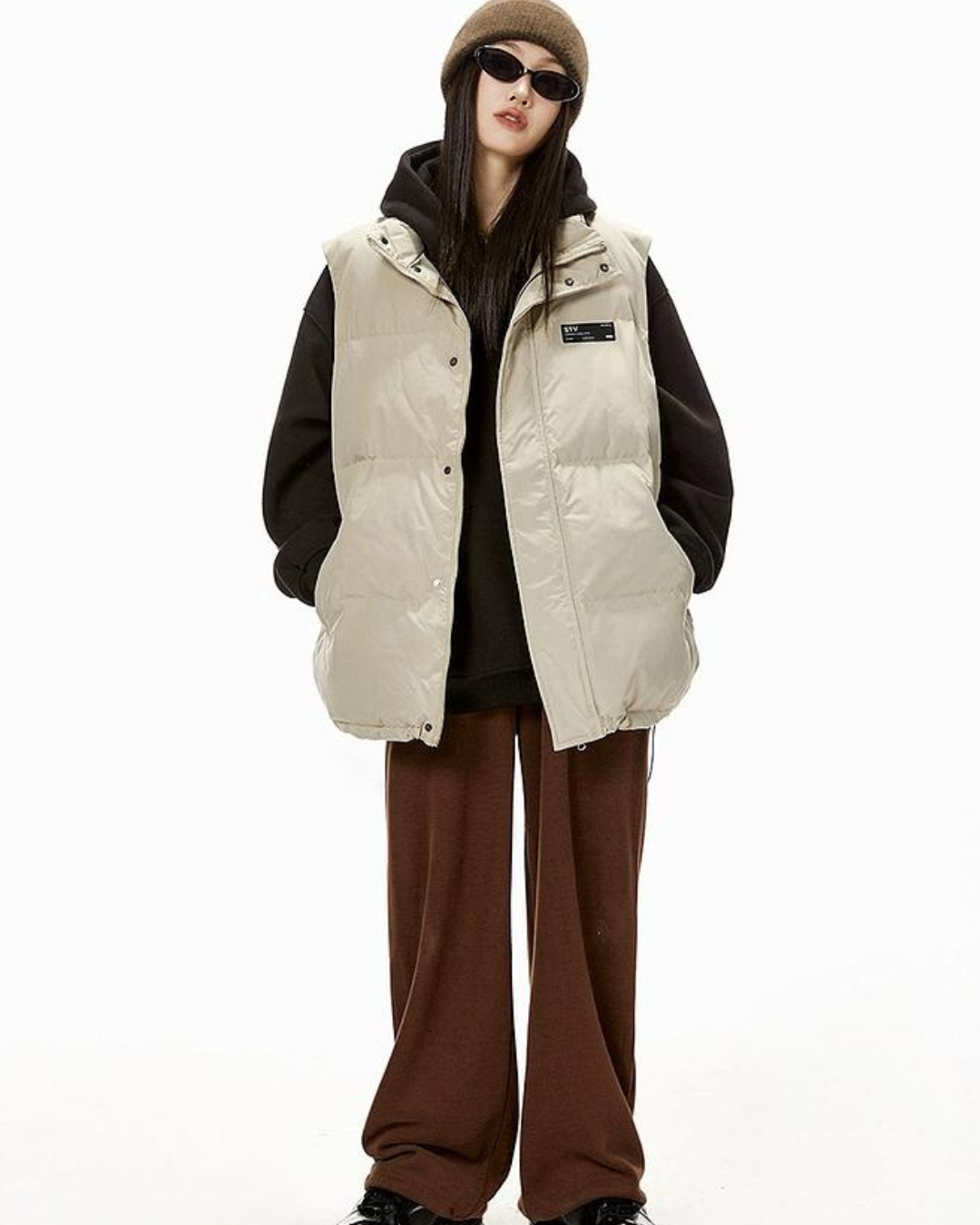 Back Logo Down Vest ICM0009