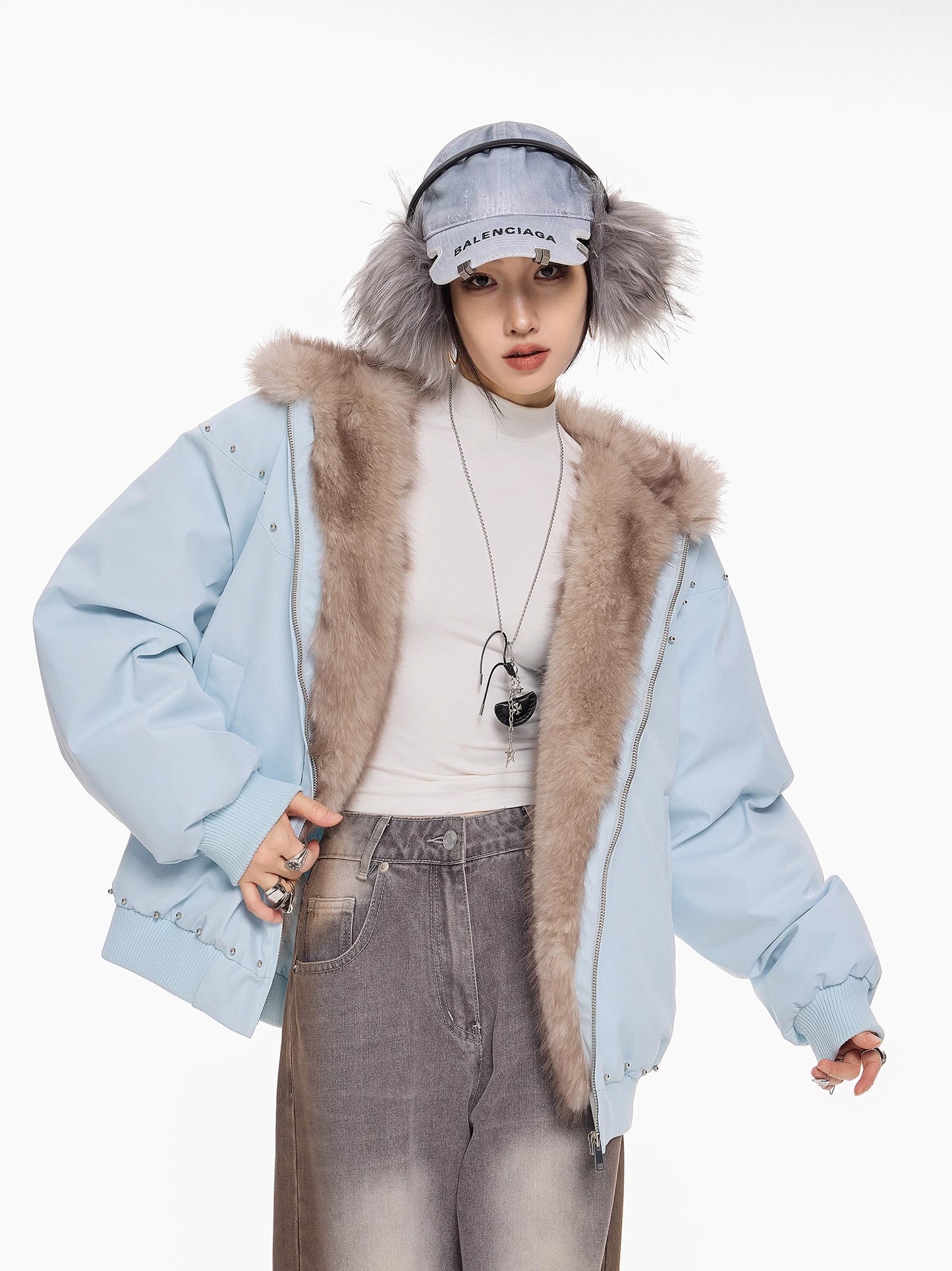 Cat Ear Fur Jacket ICM0104