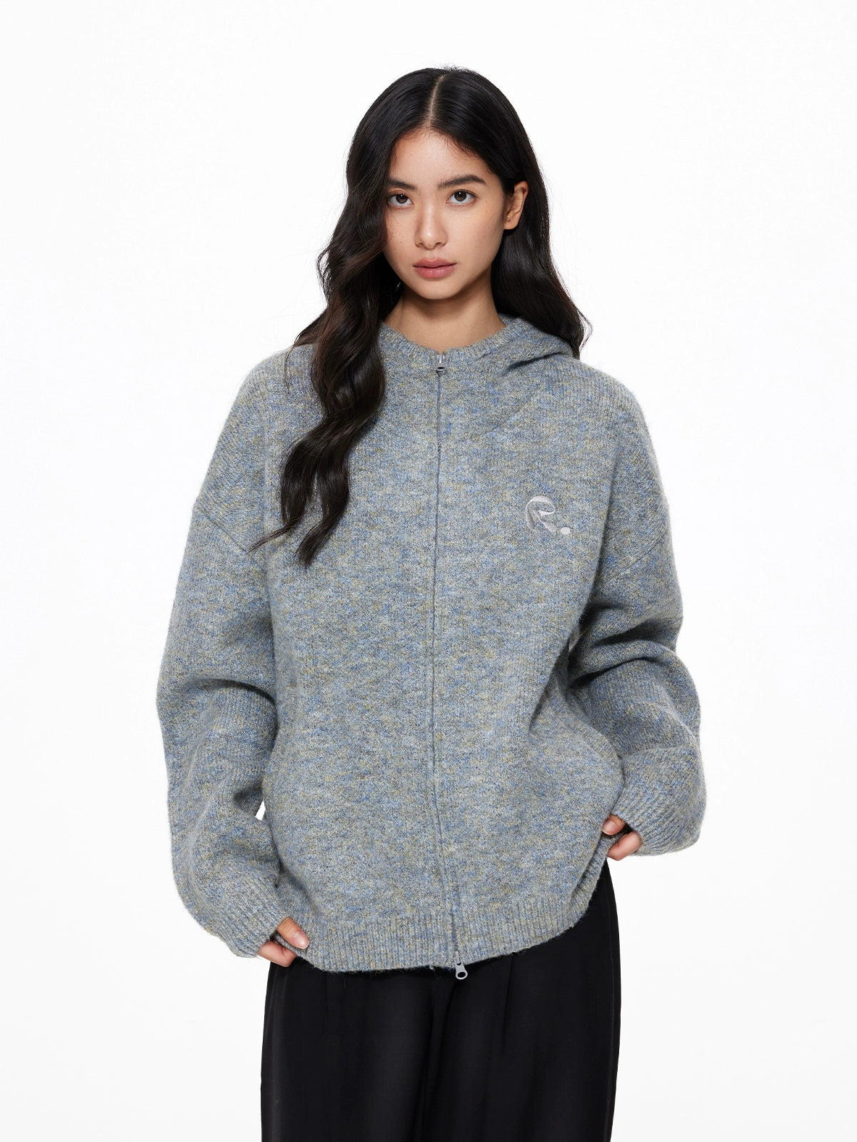 Basic Knit Zip Cardigan UDS0002