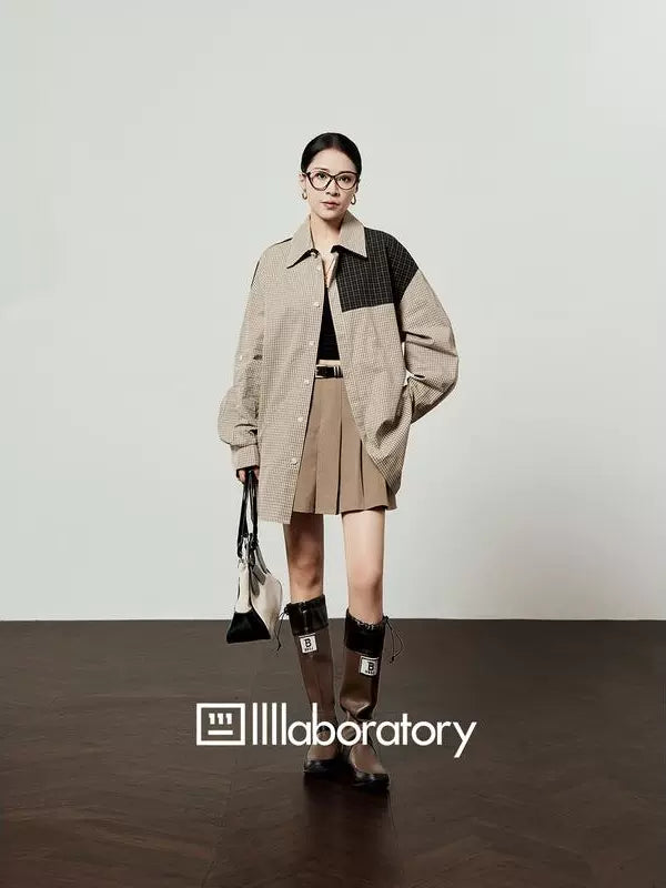 Color block Long Sleeve Shirt LLA0516