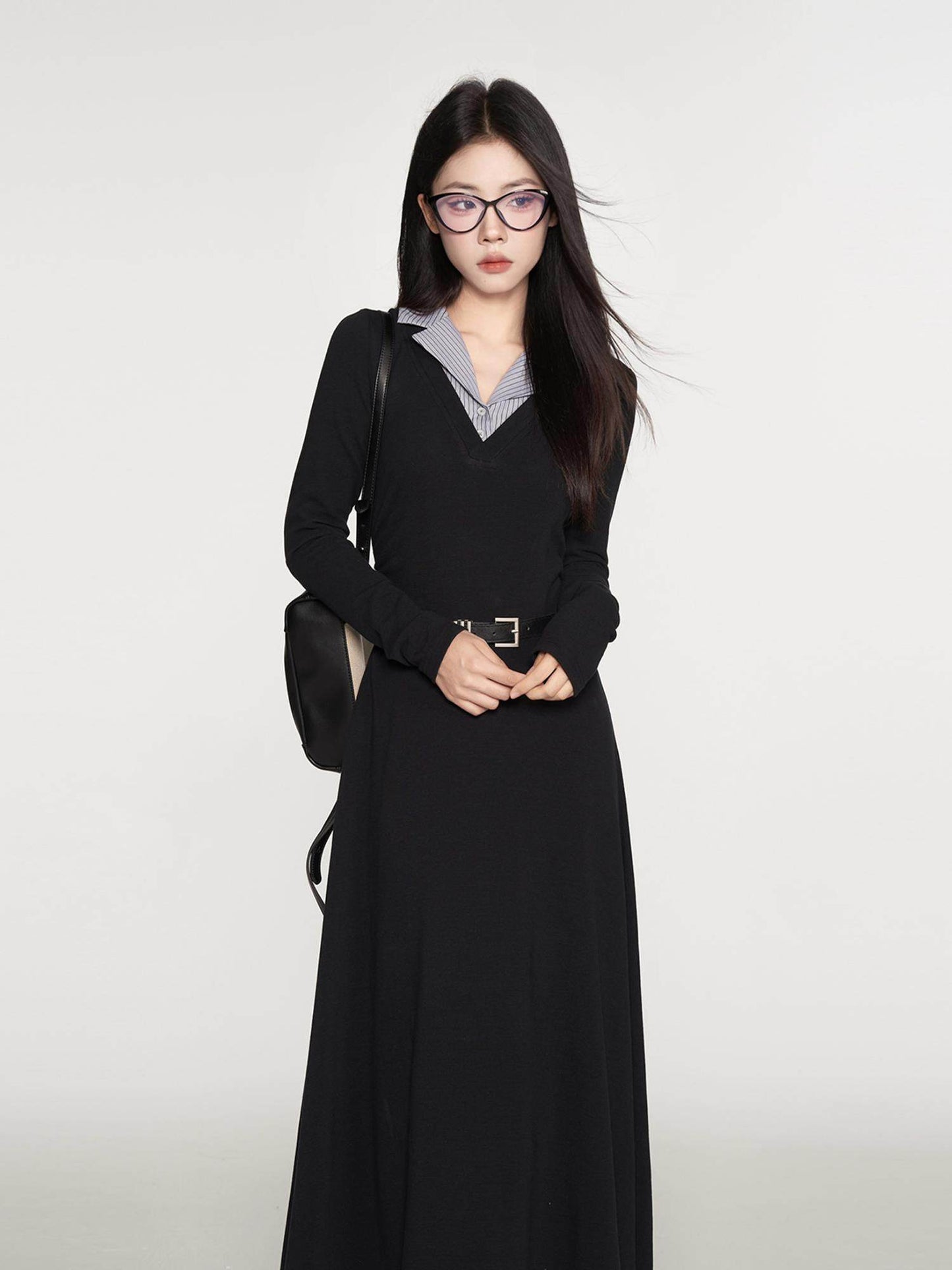 Shirt Layered Asymmetric Dress WDB0021