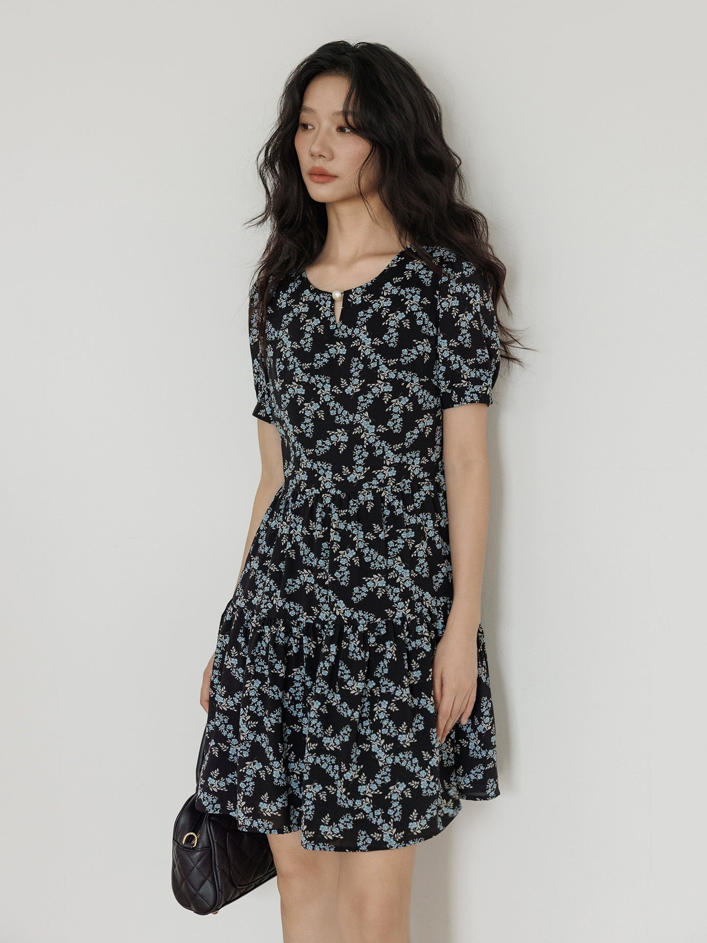 Floral Casual A-Line Dress VAS0051