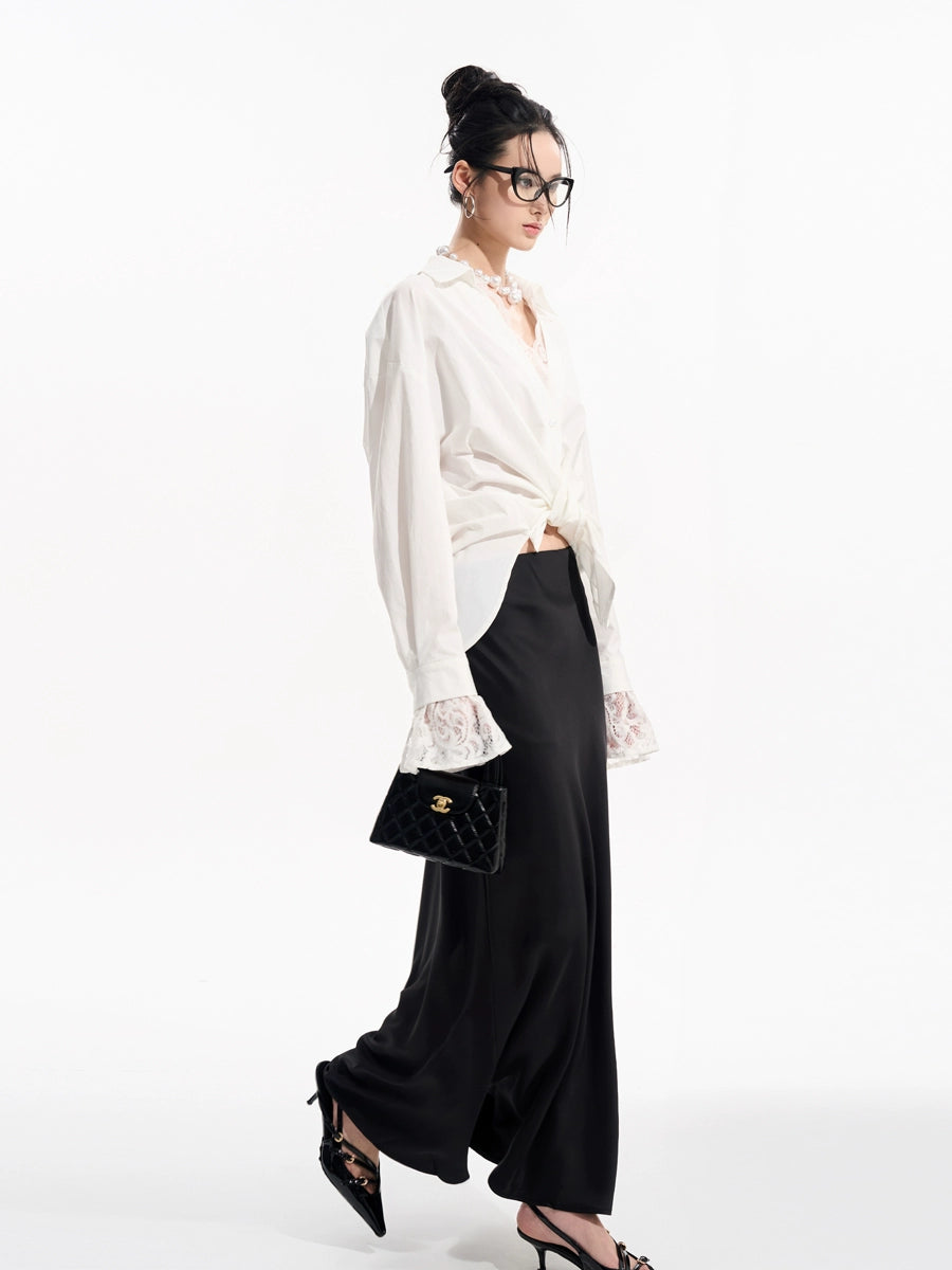 Vintage Lace Two-Piece Shirt / Shirt Skirt TUW0005