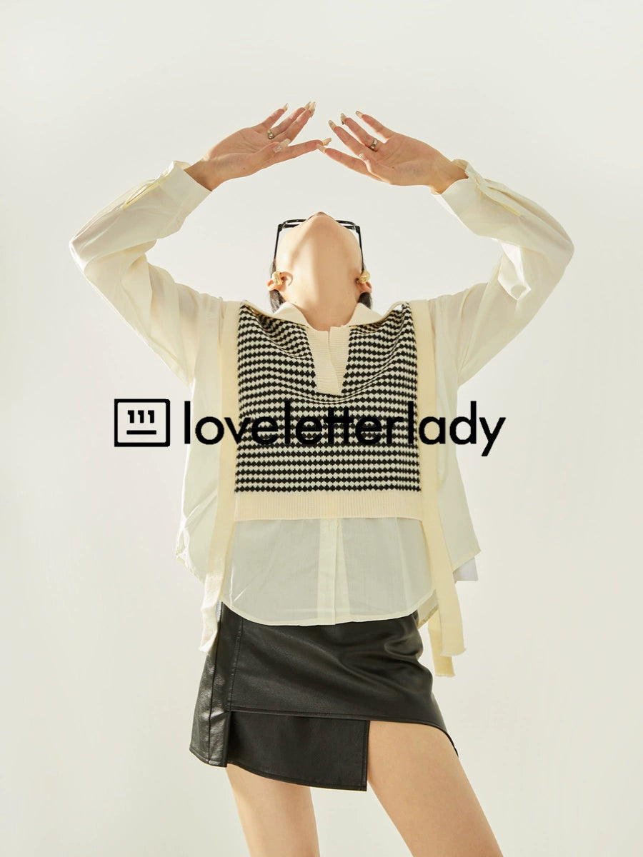 Vest Set Long Sleeve Shirt LLA0315