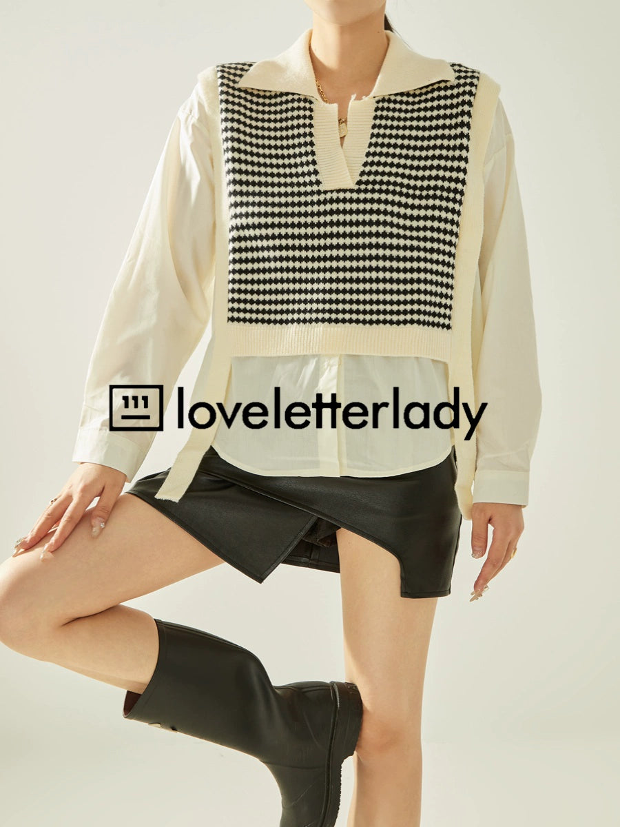 Vest Set Long Sleeve Shirt LLA0315