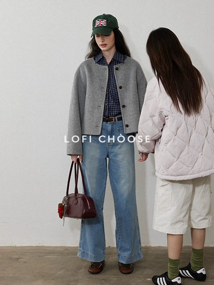Light Blue Wide Denim Pants LFC0020