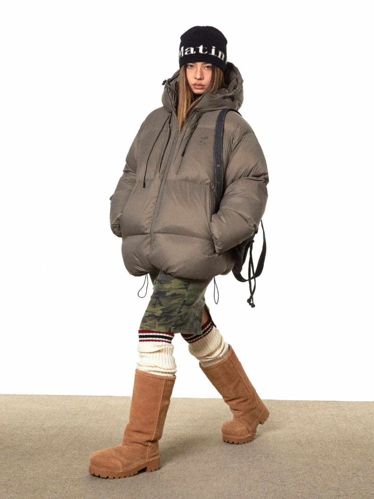 Hooded Padded Down Jacket BLB0017