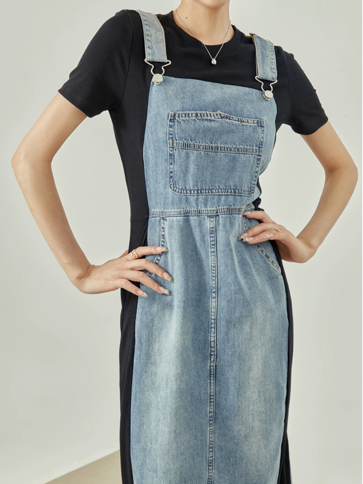 Salopette Style T-shirt dress LLA0079