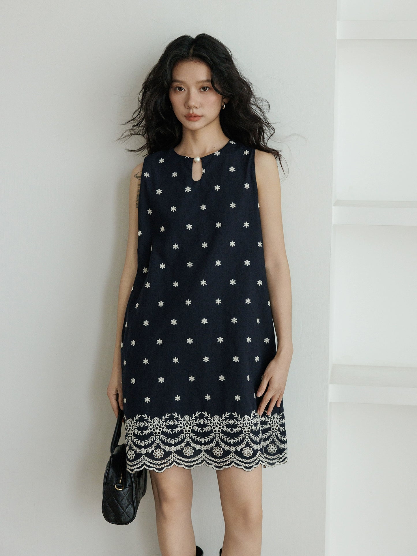 Round Neck Sleeveless Vest Dress VAS0040