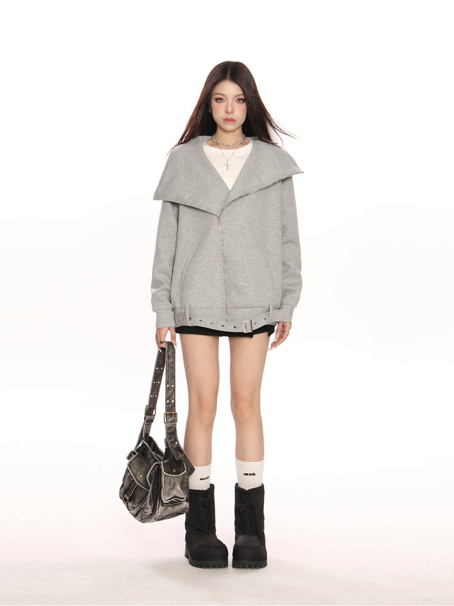 Big Collar Zip Jacket BGS0020