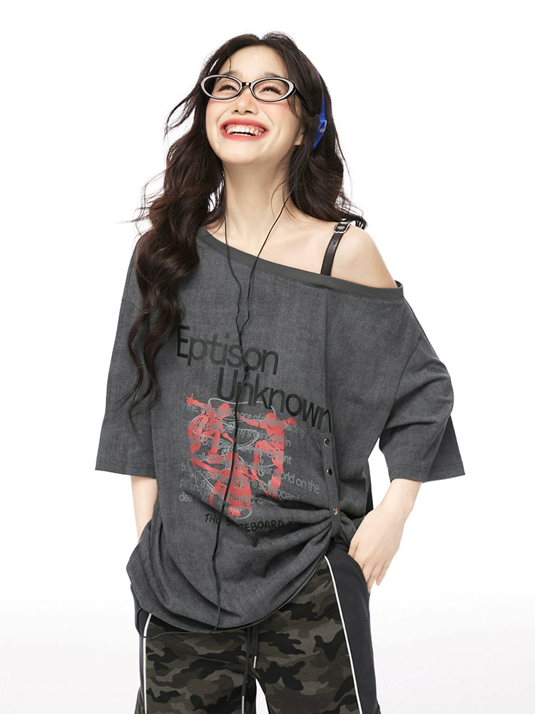 Off Shoulder Loose Tops EPU0005