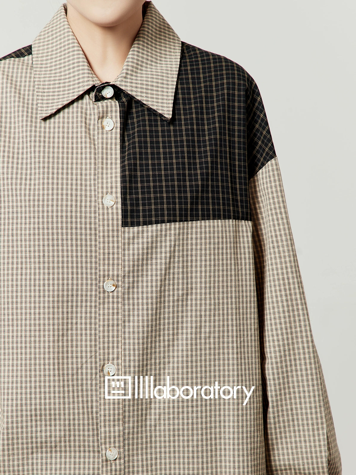 Color block Long Sleeve Shirt LLA0516