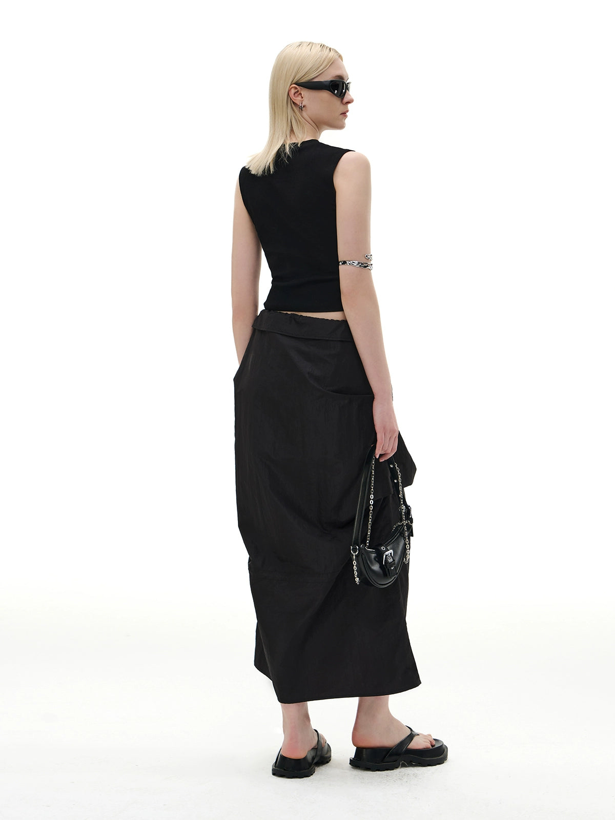 Mock Neck Sleeveless T-Shirt IMX0004