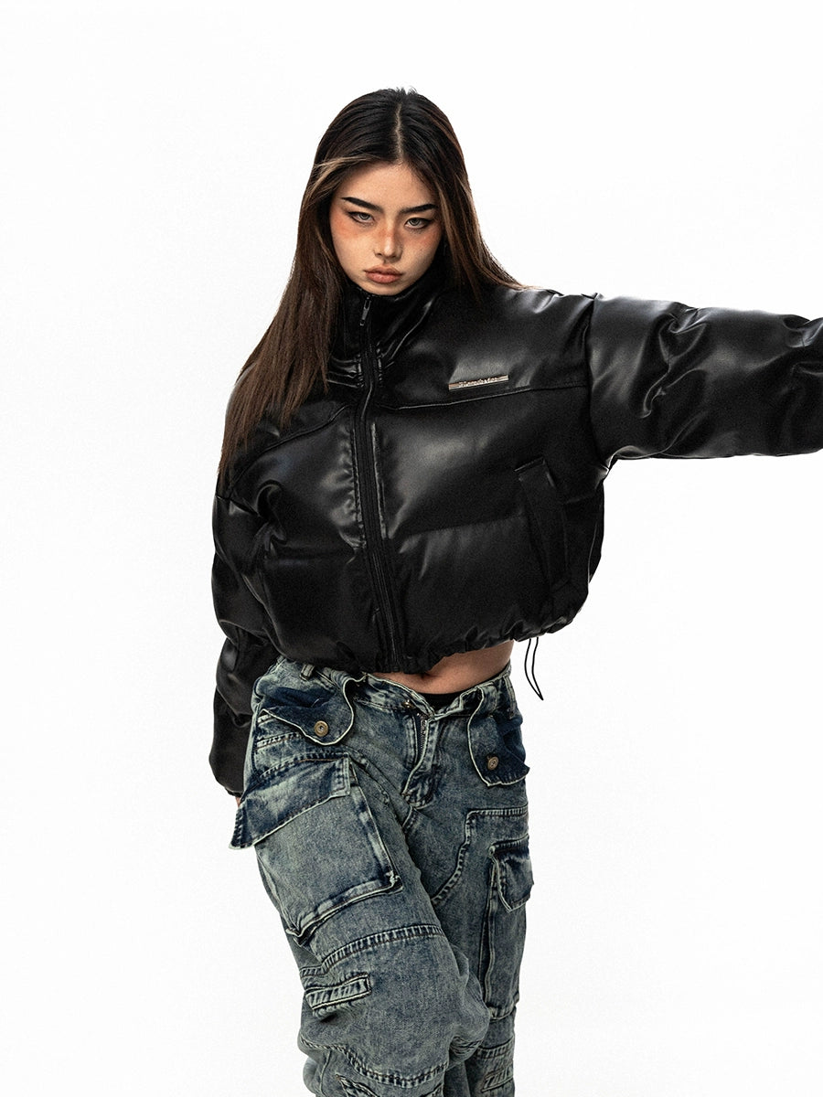 High Neck Cropped Down Jacket BLB0010