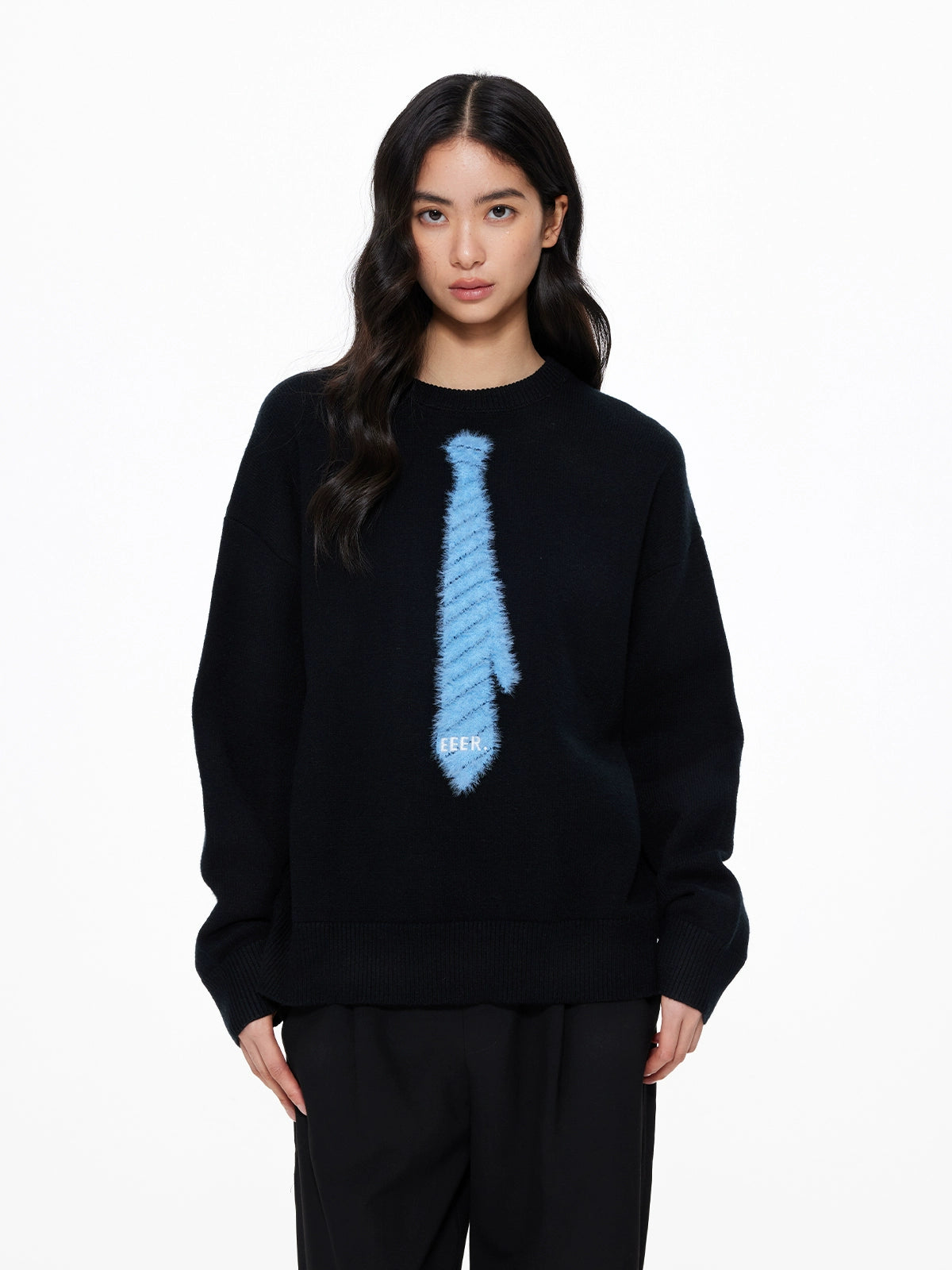 Tie Loose Knit Pullover UDS0004