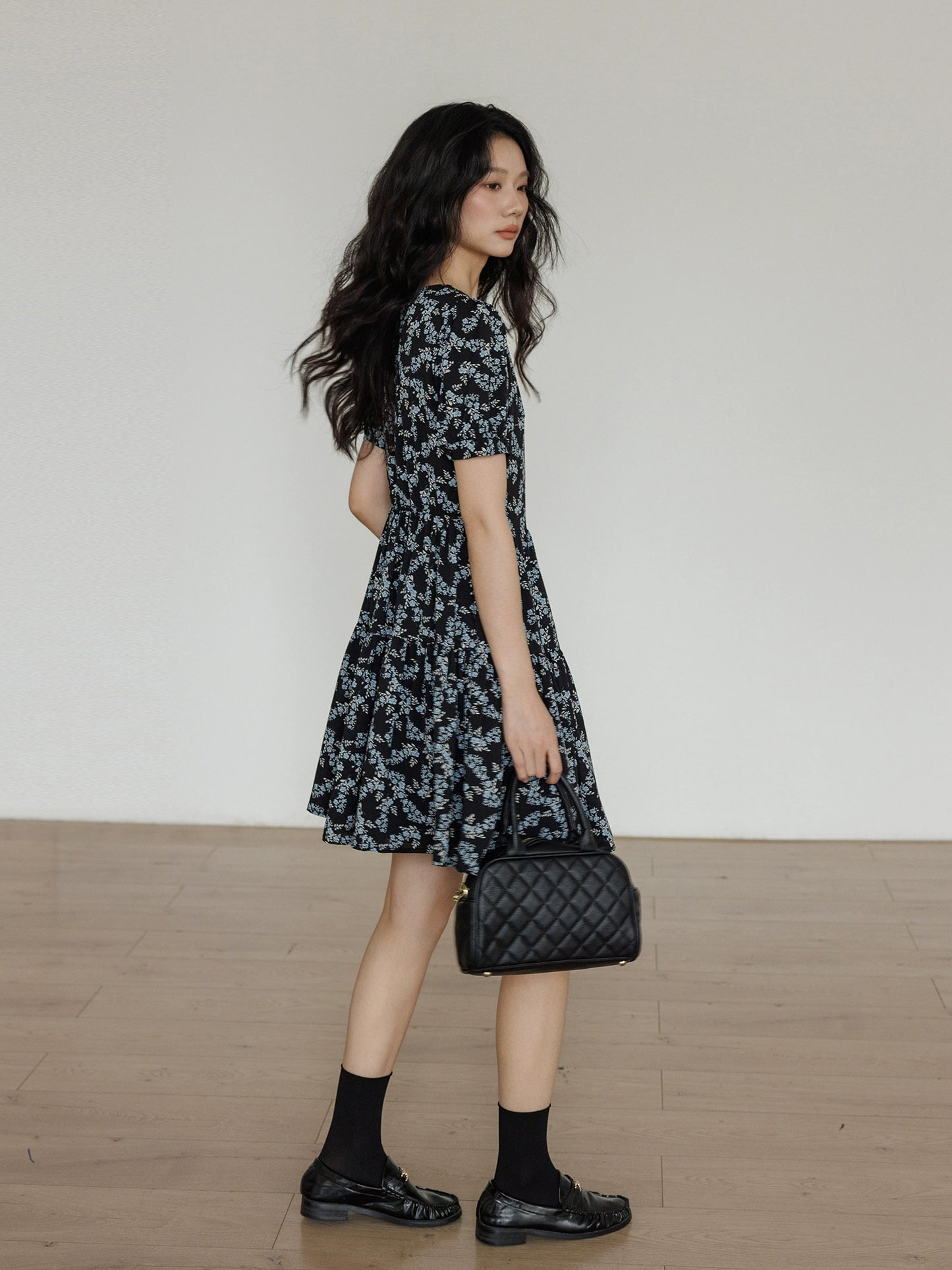Floral Casual A-Line Dress VAS0051