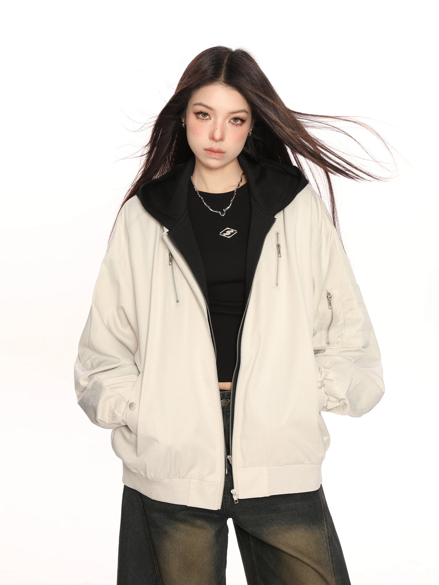 Layered Style Zip Jacket BGS0017
