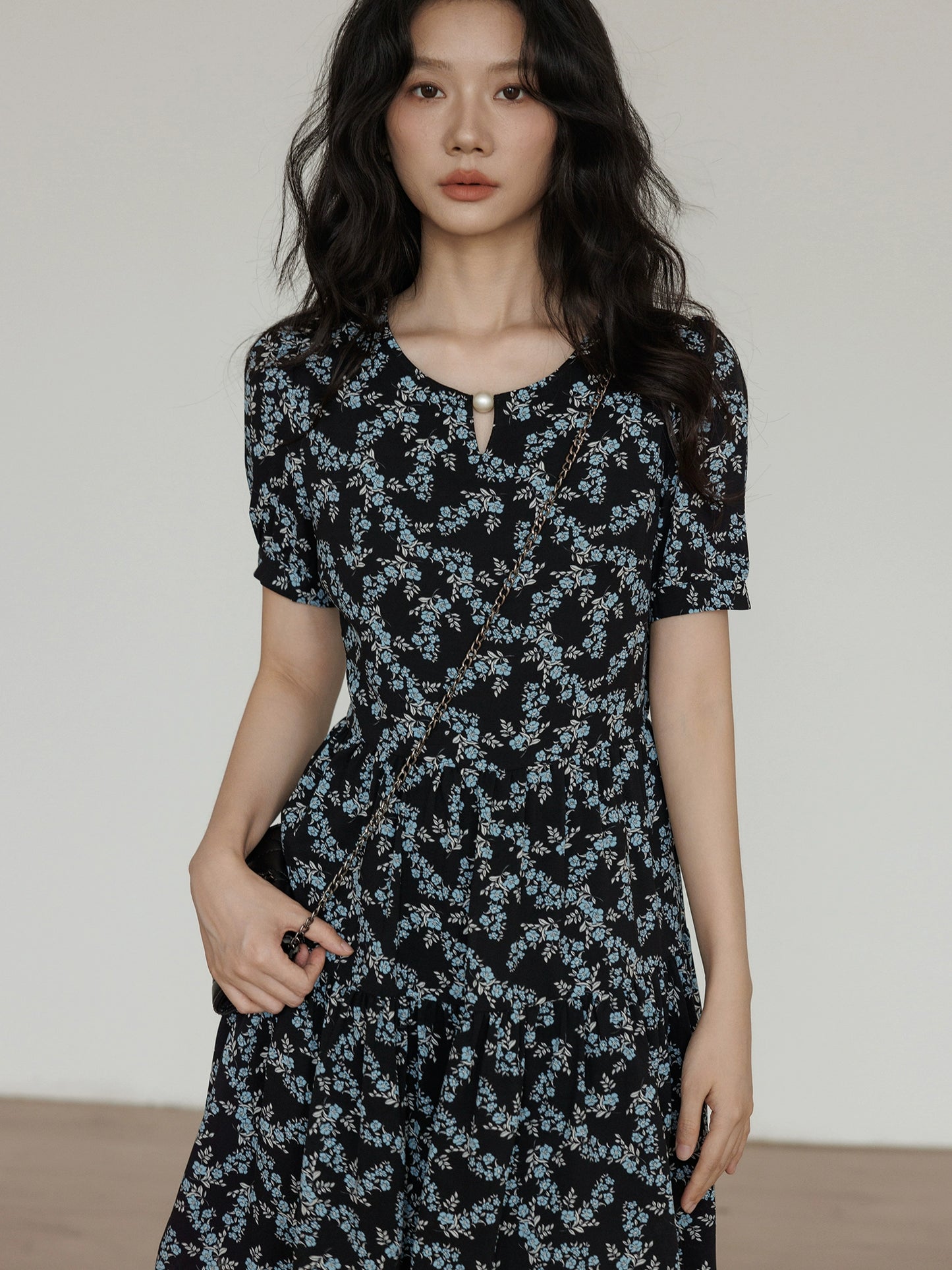 Floral Casual A-Line Dress VAS0051