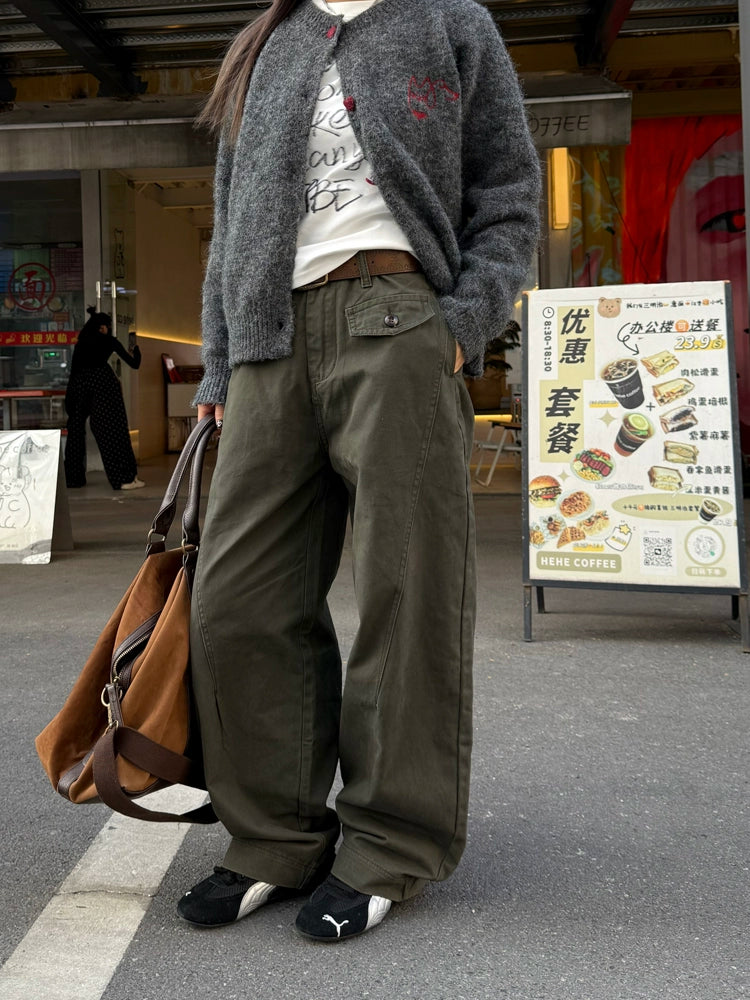 Retro Curved Knife Pants CYE0025