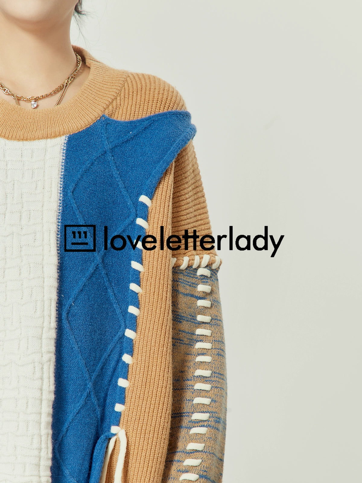 Color Blocking Design Knit LLA0328