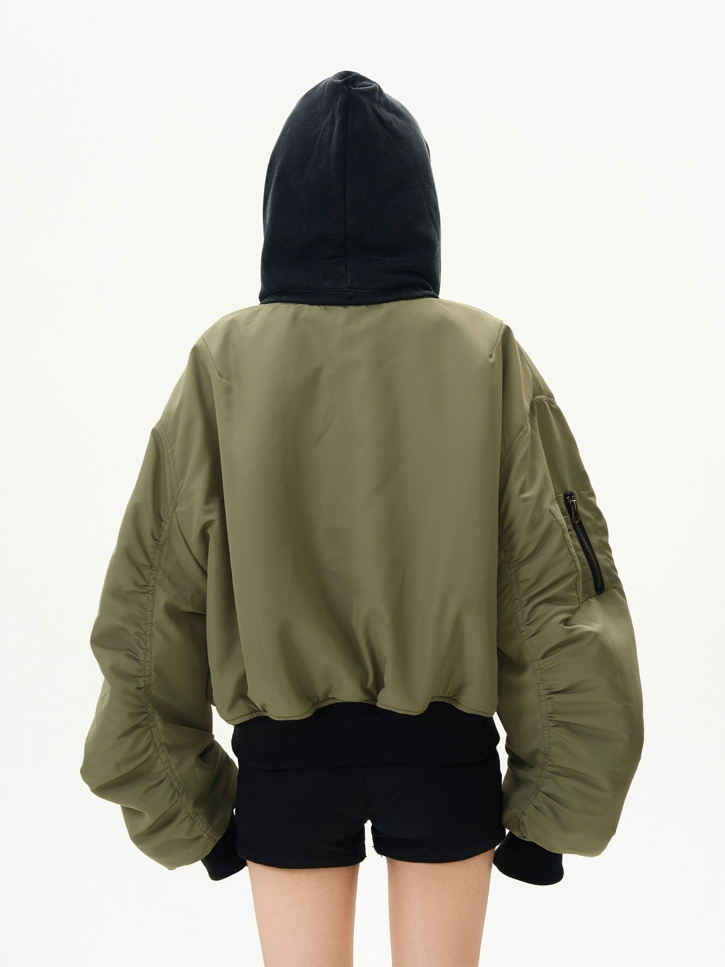 Reversible Bomber Leather Jacket MAD0008