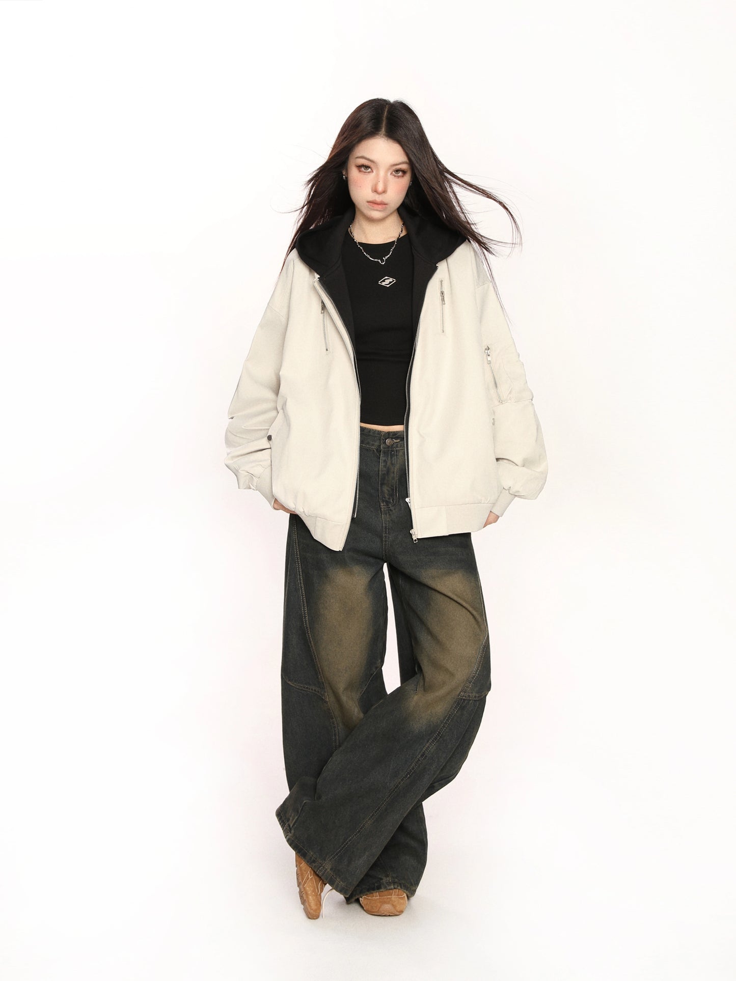 Layered Style Zip Jacket BGS0017