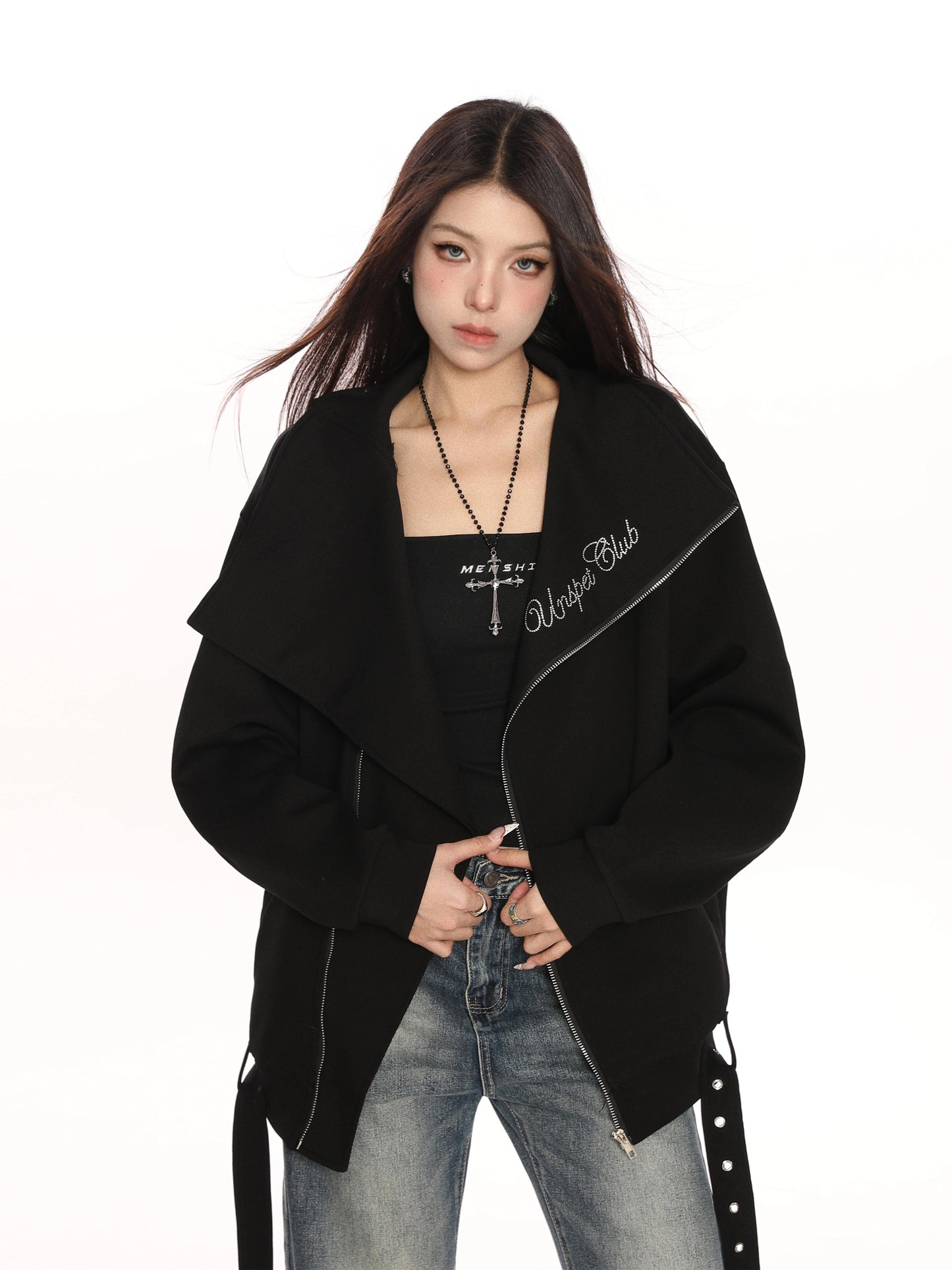 Big Collar Zip Jacket BGS0020